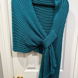 Chicos Pine Green sweater wrap—Size Small/Medium